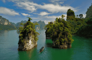 Khao Sok Cheow Lan Lake Tour longtail boat