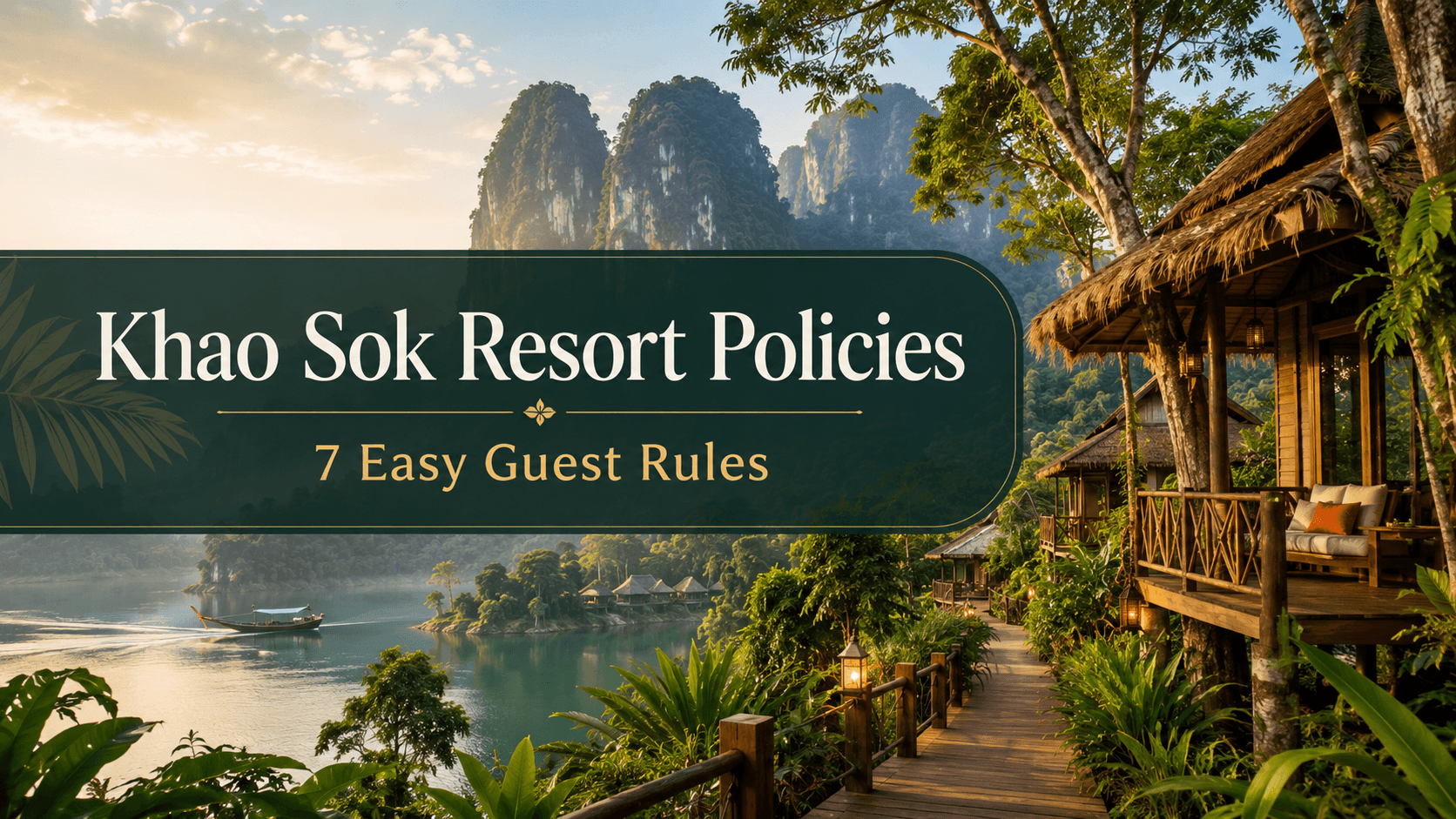 Khao Sok Resort Policies guest guide at Rock and Treehouse Resort